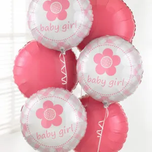 Baby Girl Balloon Bouquet