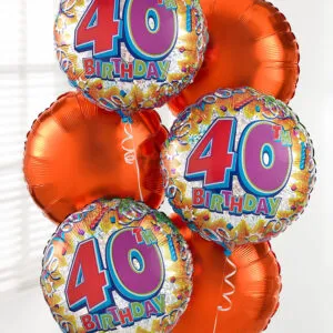 40th Birthday Balloon Bouquet