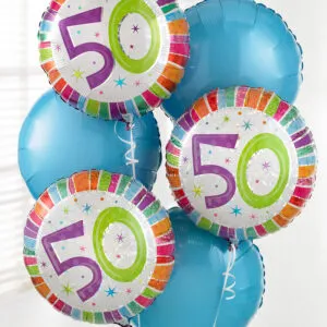 50th Birthday Balloon Bouquet