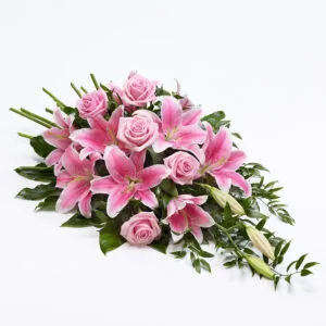 Rose and Lily Spray Pink