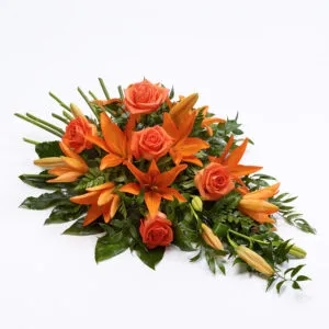 Rose and Lily Spray Orange
