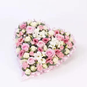 Pastel Heart Pink & White