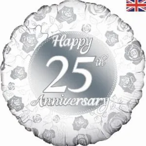 25th Silver Anniversary Balloon