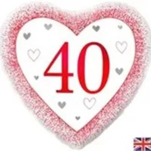 40th Ruby Anniversary Balloon