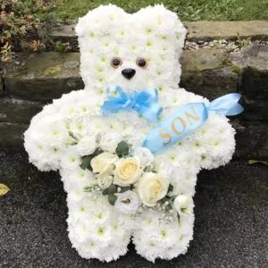 Teddy Bear Tribute With Name Sash