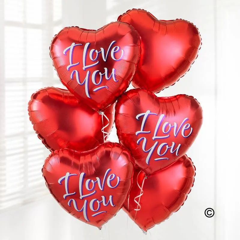 I Love you balloon bouquet