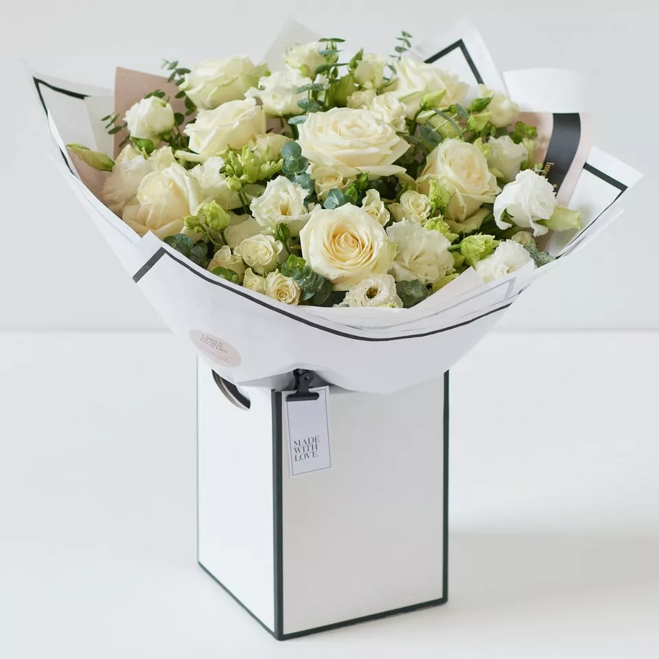 Simply Beautiful –  Luxury White Flower Bouquet