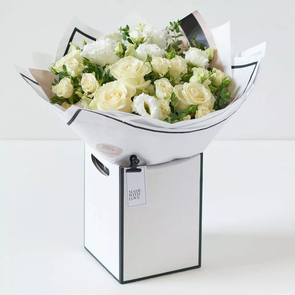 Simply Beautiful –  White Flower Bouquet
